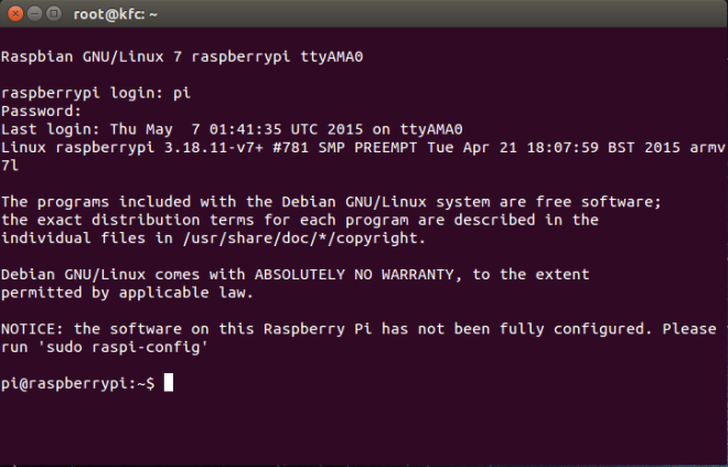 How to connect Raspberry pi to Ubuntu via USB Cable – An Integrated World